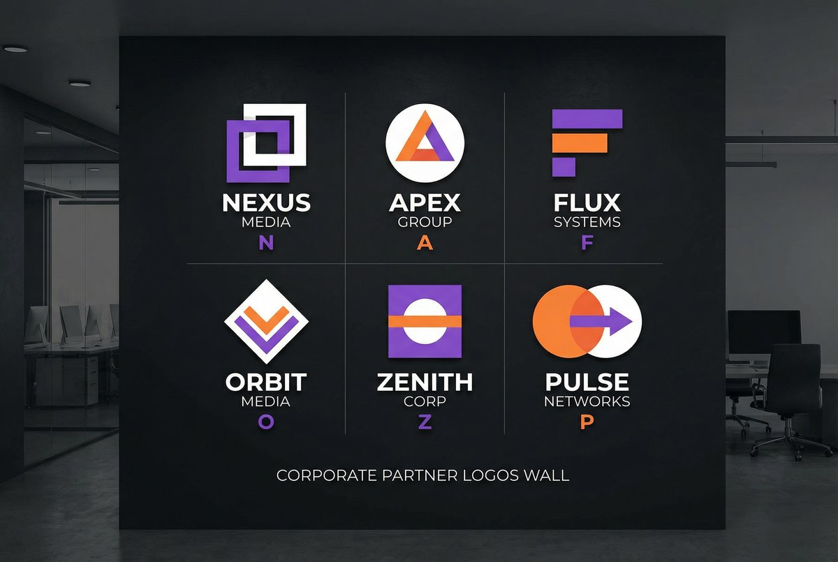 老司机合作影视品牌Logo墙